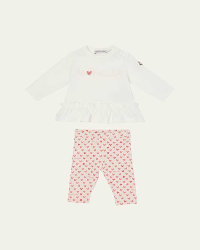 Girl's Ruffle Top & Leggings Set, Size 6M-